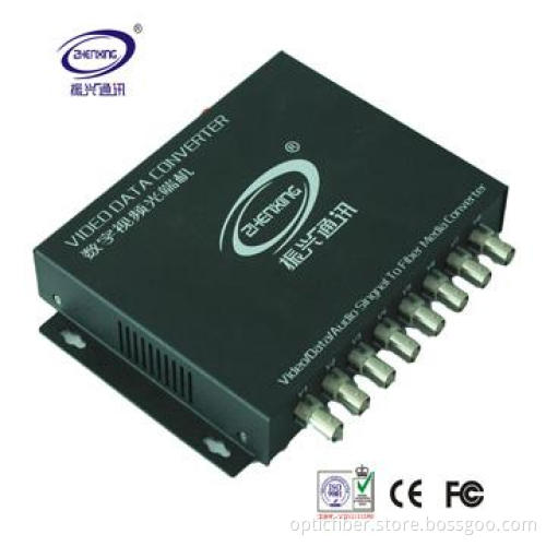 8 Channel Data 1 Video Digital Optical Converter
